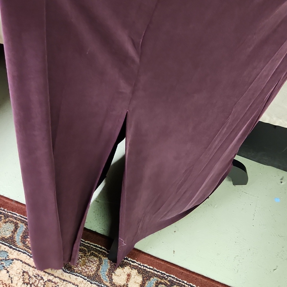Anthropologie Dolan Left Coast Sleeveless Draped Maxi Dress in a plum Sz MED NWT - Picture 5 of 12